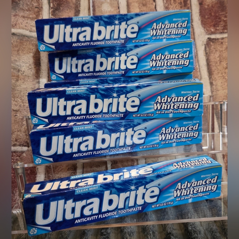 Ultrabrite Advanced  Whitening Toothpaste, -  Pack of 6
